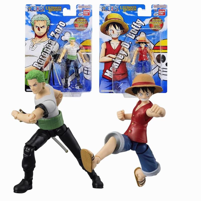 Kit Figura Monkey D Luffy e Roronoa Zoro 12 cm Sunny - Sunny